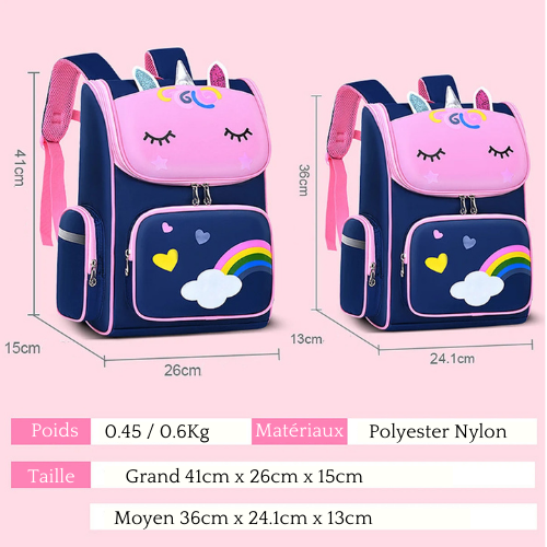 Cartable Enfant Fille Licorne CP