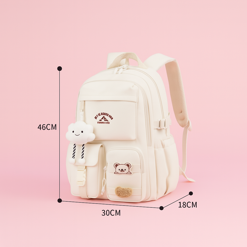 Sac à Dos Collège Fille 3 Compartiments