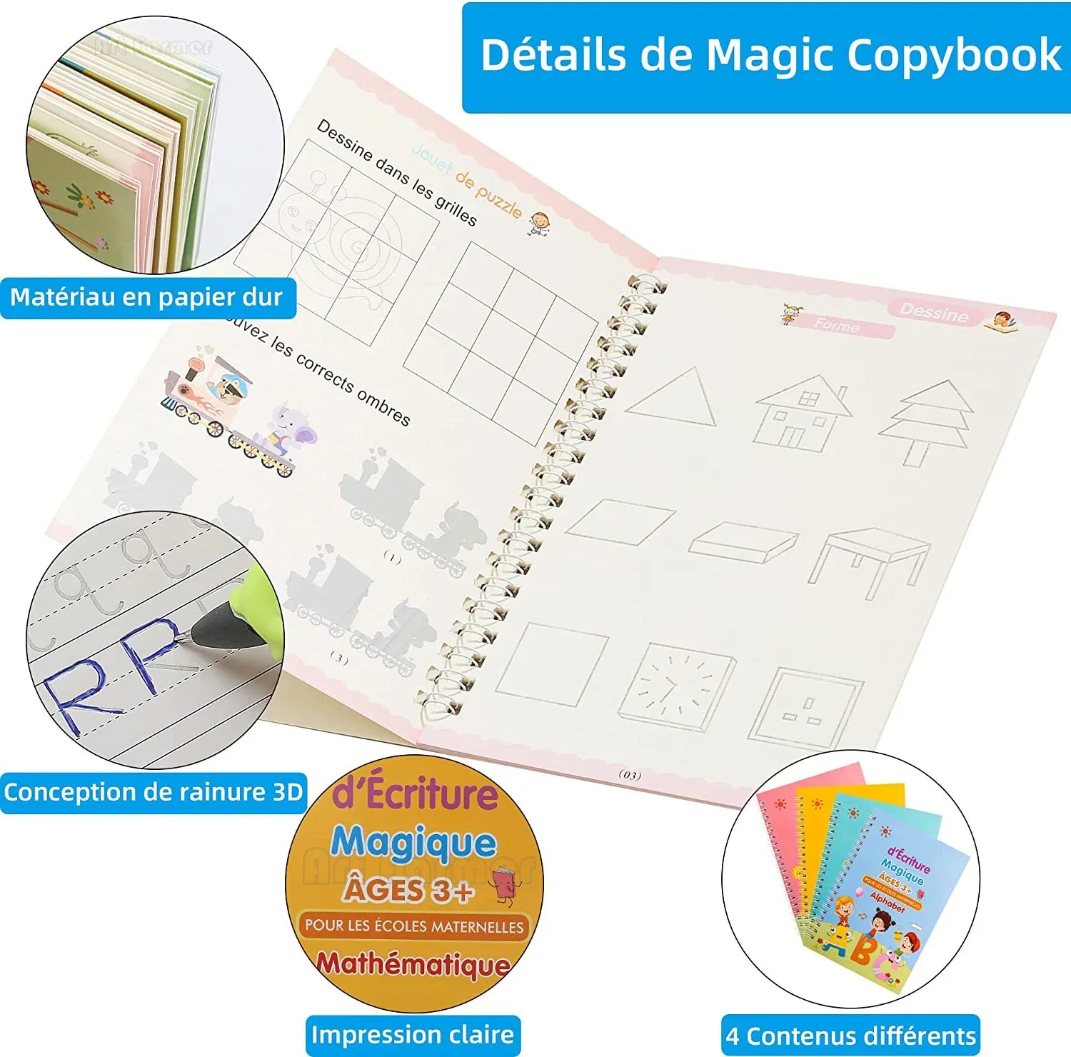 Cahier D'écriture CP X4