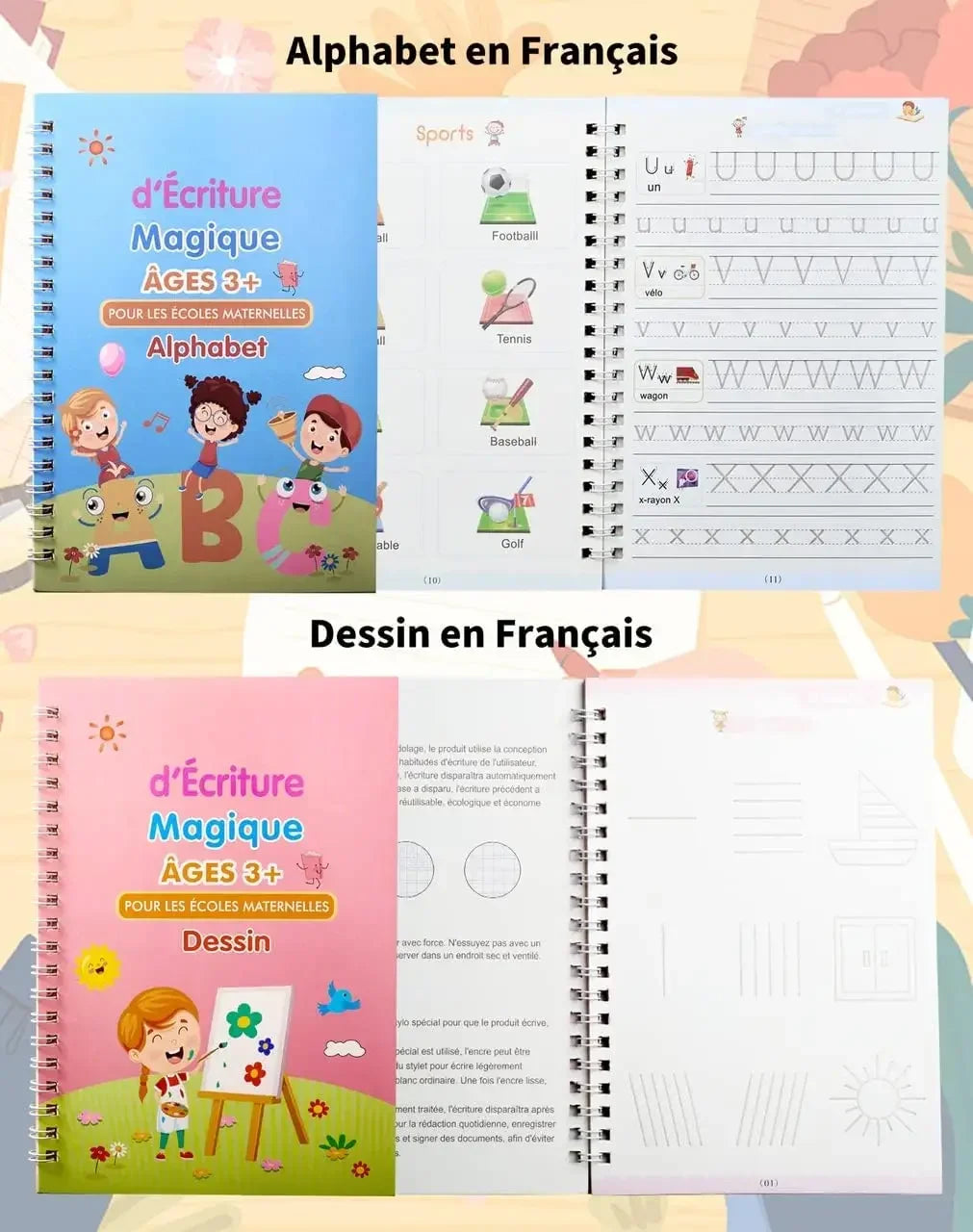 Cahier D'écriture Français x4