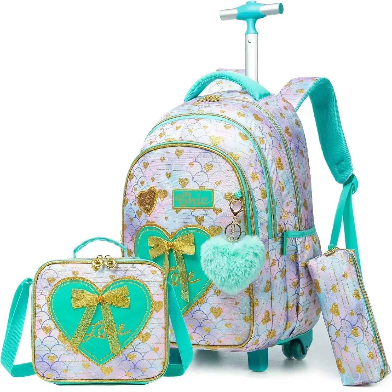 Sac à Dos Roulettes Ultra Léger Fille